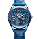 Montre Pequignet Royale saphir - Cadran Bleu Topaze