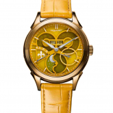 Montre Pequignet Royale saphir - Cadran Jaune Ambre