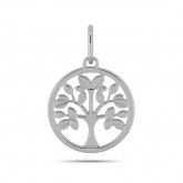Pendentif Arbre de Vie or blanc