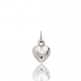 Pendentif cur or blanc