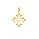 Pendentif croix occitane en or jaune