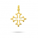 Pendentif croix occitane en or jaune