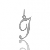 Pendentif or Blanc Initiale I