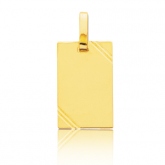 Pendentif or jaune avec ciselures