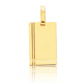 Pendentif or jaune avec ciselures