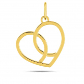 Pendentif or jaune cur ajour