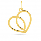 Pendentif or jaune cur ajour