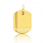Pendentif or jaune cisel