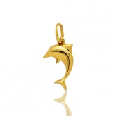 Pendentif or jaune dauphin