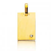 Pendentif or jaune et diamant - Autre version