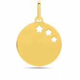 Pendentif or jaune toiles