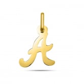 Pendentif or Jaune Initiale A