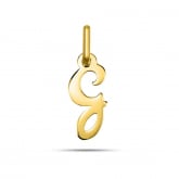 Pendentif or Jaune Initiale G