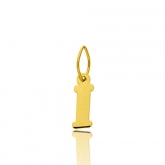 Pendentif or Jaune Initiale I