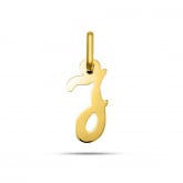Pendentif or Jaune Initiale J