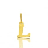 Pendentif or Jaune Initiale L