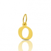 Pendentif or Jaune Initiale O