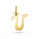 Pendentif or Jaune Initiale V