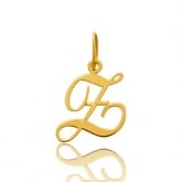 Pendentif or Jaune Initiale Z