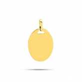 Pendentif or jaune ovale - Autre version