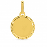 Pendentif or jaune perl
