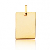 Pendentif or jaune plan pais