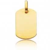 Pendentif or jaune plan pais