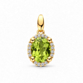 Pendentif Péridot et Diamants - Pour compl&eacute;ter