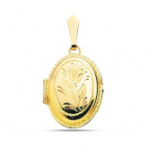 Pendentif Porte-Photos or jaune
