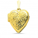 Pendentif Porte-Photos or jaune