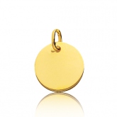 Pendentif rond or jaune