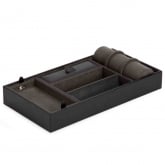 Plateau Rangement Wolf 1834 - Blake Valet Tray With Cuff - Noir/Gris - Autre version