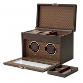 Remontoir Montre Wolf 1834 - Earth Double Watch Winder - Coffee - Autre version