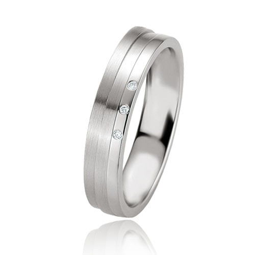 Alliance argent diamant