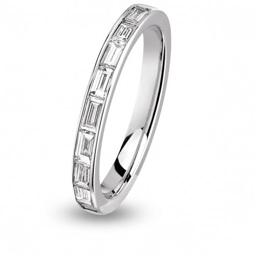 Alliance diamant  baguette Tour Complet