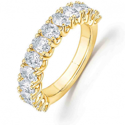 Alliance diamant taille Ovale