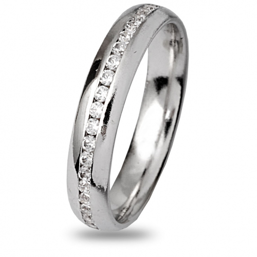 Alliance diamant tour complet platine rail bomb 0.75ct