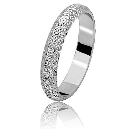 Alliance Diamanteka en or blanc - 3.5 mm 
