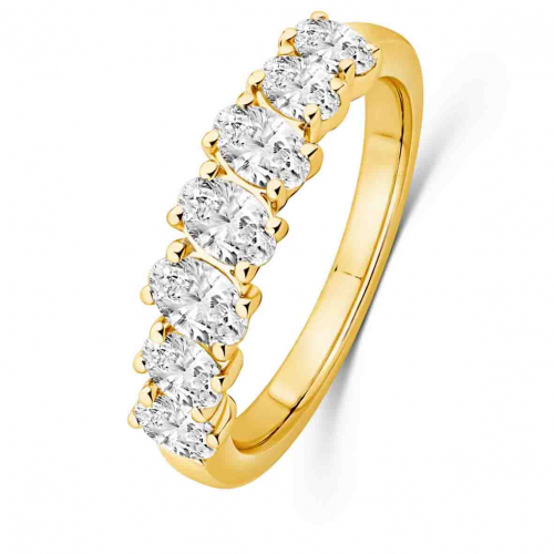Alliance diamants taille Ovale