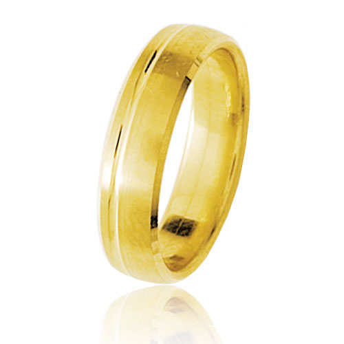 Alliance en or jaune de 5 mm