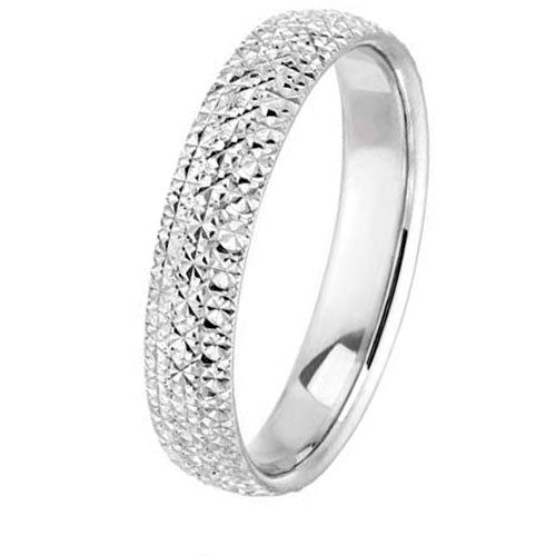 Alliance en platine diamanteka 4 mm