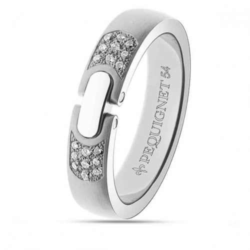 Alliance Pequignet Acier & 18 Diamants 6 mm