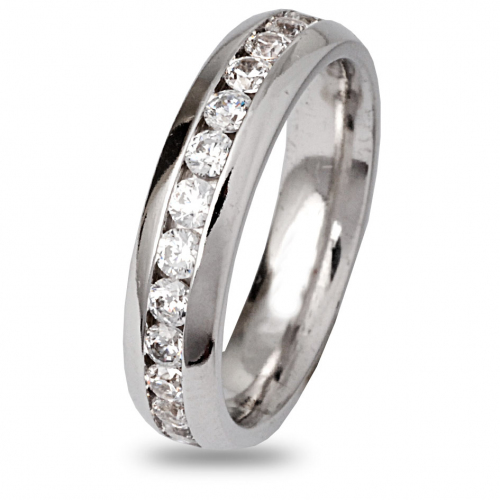 Alliance tour complet serti rail bomb� 1.25ct