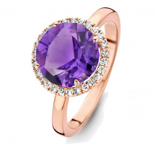 Bague Am�thyste et diamants One More - Etna