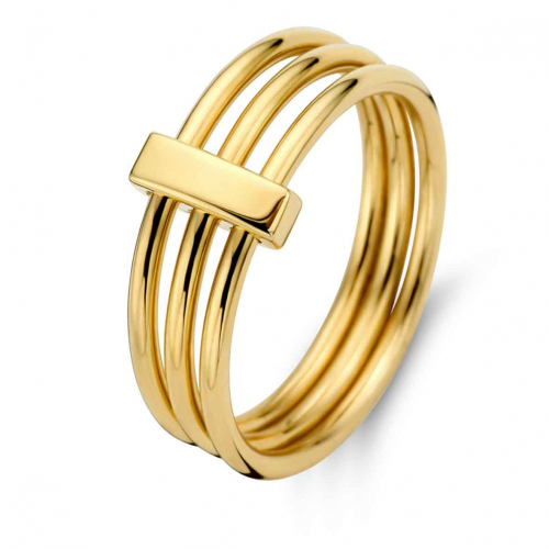 Bague Argent plaqu� or - Naiomy Silver