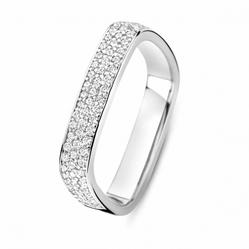 Bague argent sertie d'oxydes - Naiomy