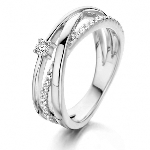 Bague Argent sertie de Zirconium - Naiomy