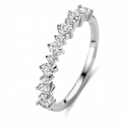 Bague Argent sertie de zirconium - Naiomy