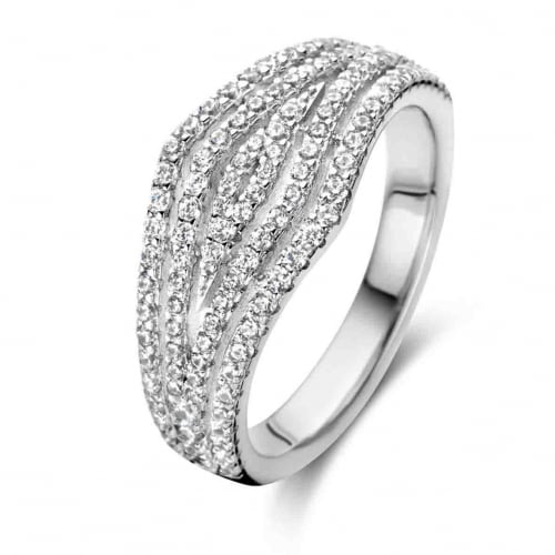 Bague argent sertie de Zirconium - Naiomy 