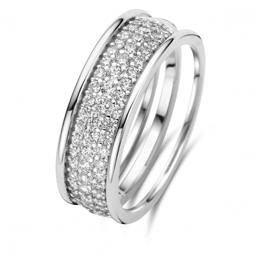 Bague Argent Zirconium - Naiomy Silver